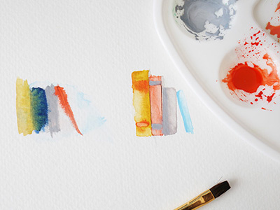 Watercolor Brand Identity Icons art brand brand strategy illustration logo watercolor