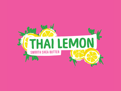 Thai Lemon Cosmetic Label Design