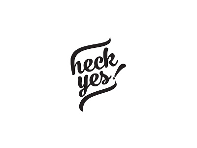 Heck Yes logo type