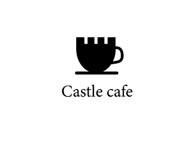 Castle cafe logo branding create logo creative flat icon ideas illustration logo logodesign logodesigner thinking