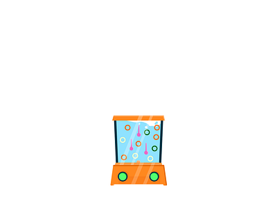 Childhood Game childhood game creative design flat illustration logo orange water color
