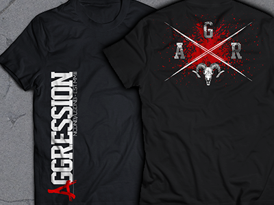 Aggression Brand T-Shirt Mockup branding clothing dj mockup tshirt