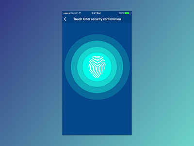 Touch ID - UI interaction design phone ui