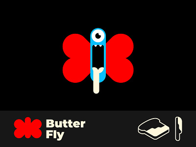Butter Fly branding bread breakfast butter butterfly cartoon character delivery fly food delivery graphic design illustration logo minimal symbol ui vector
