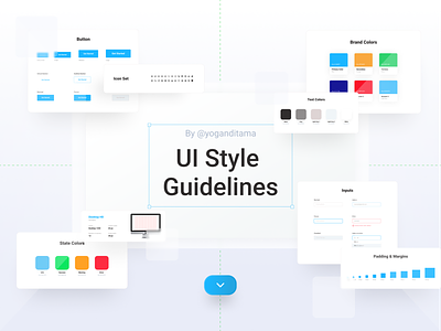 UI Style Guidelines button color dropdown form guidelines icon styleguide typography ui ui design ui guidelines uiux web