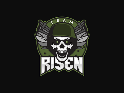 Team Risen esports logo mascot