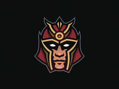 Warrior mascot esports logo mascot