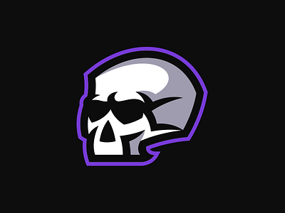 Skull mascot esports logo mascot