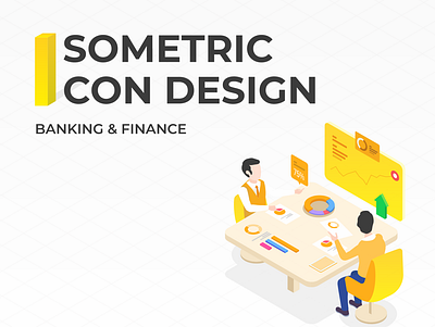 Isometric Icons - Banking and Finance design icon illustration ui vector web