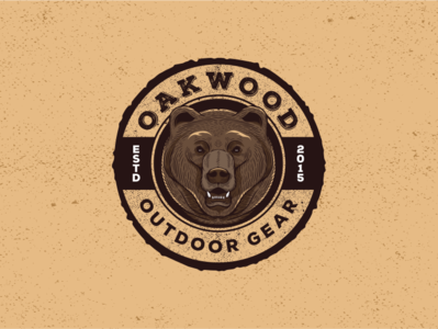 Grizzly Badge Logo