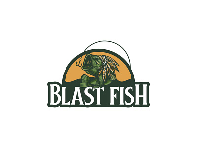 Fishing bass sport animal art deco badge classic clothing food logo retro vintage