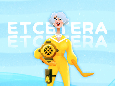 Etcetera Etcetera affinity designer character design deep sea diver down under drag queen fashion illustration ipad pro lgbtq procreate rupauls drag race vector