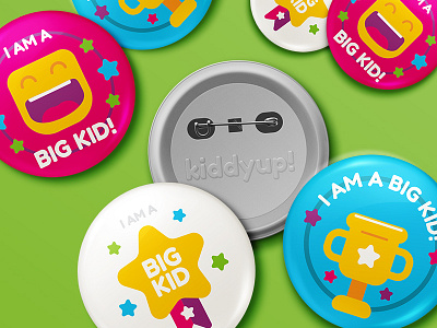 Kiddyup Pin Badges badge button fun icon kiddyup medal pin reward smile star toy trophy