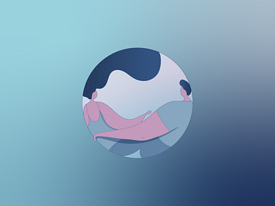 in a bubble 5 blue bubble design geometric illustration minimal vector