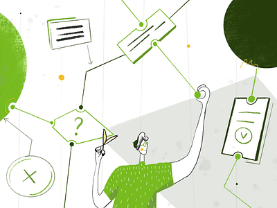 tailored projects gojs green illustration nodes process productdesign tailored