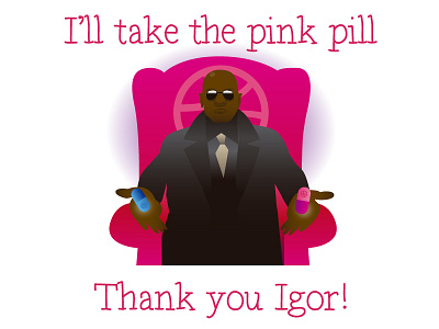 I'll take the pink pill illustration matrix morpheus