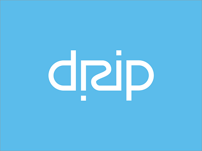 DripJS Logo ambigram drip javascript logo open source