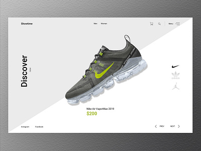 Nike branding design nike ui ux web website