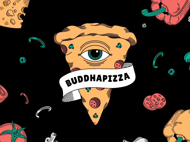 Buddha Pizza Solar Digital @solardigital brand branding digitalagency logo webdesign webdevelopment