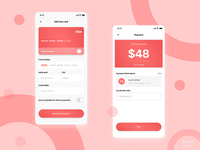 Credit Card Checkout - DailyUI Day 2