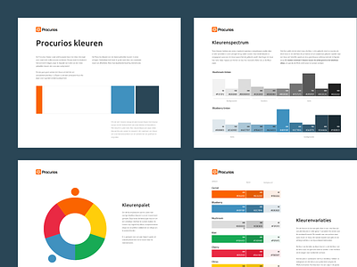 Procurios - New Brand Colors brand color colors guide interface marketing platform procurios system
