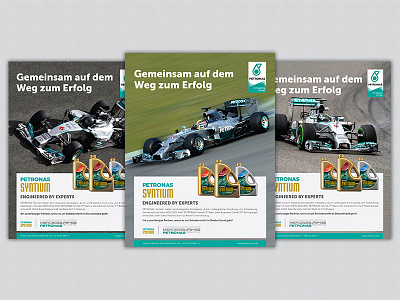 Petronas Magazine Ads f1 formula 1 lubricants oil race race car track