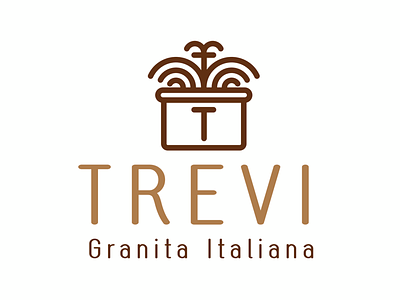 TREVI Granita Italiana coffee fontana fountain granita icecream logo trevi