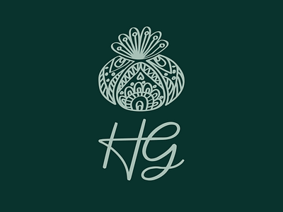 HG Peyote Logo branding cactus flower green illustraion logo peyote