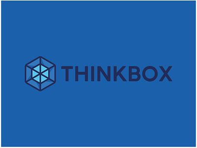 THINKBOX blue box cube iso logo think thinktank