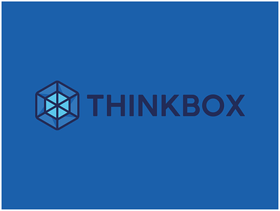 THINKBOX blue box cube iso logo think thinktank