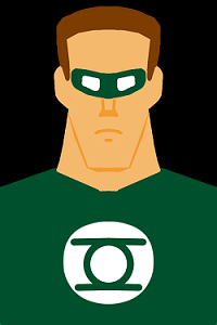 Green Lantern (Hal Jordan) in Bruce Timm style