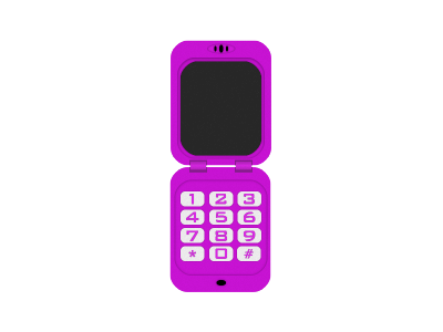 pink flip phone