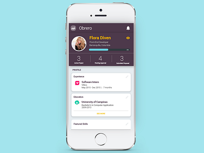 Daily UI challenge #006 User Profile