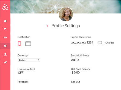 Daily UI challenge #007 Settings