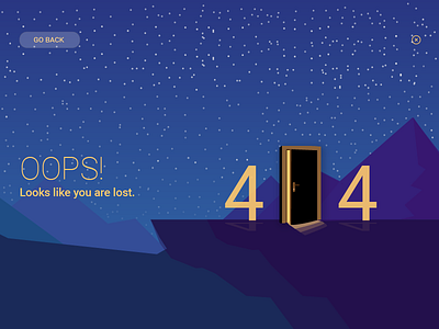 Daily UI challenge #008 404 Page