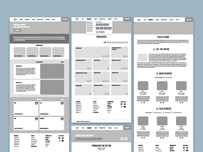 Website Wireframes