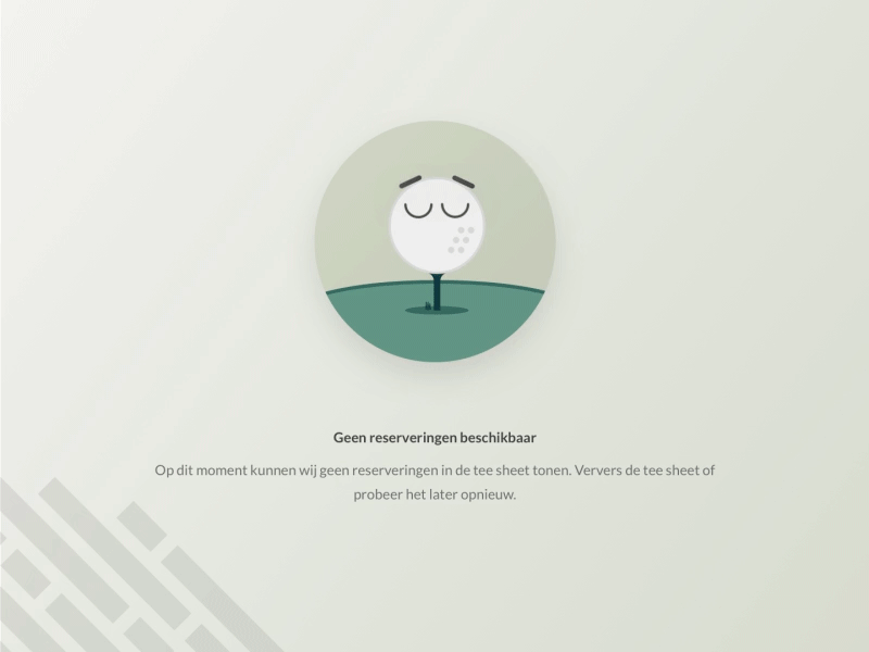 Empty State UI Design animation ball design golf ui ux