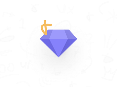 Diamond Icon app branding design flat illustration logo typography ui ux vector