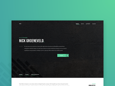 Portfolio Website Header branding design flat portfolio ui ux web webdesign website