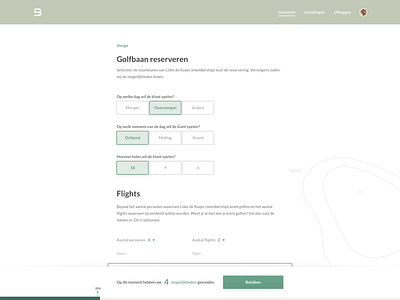 Desktop Form UI app design flat golf sportswear ui ux web