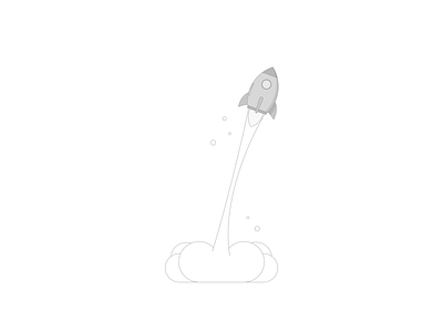 Rocket Icon Exploration design flat icon illustration logo vector