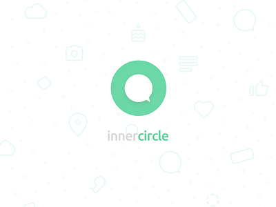 InnerCircle Logo app branding design flat icon illustration logo minimal type ui ux vector