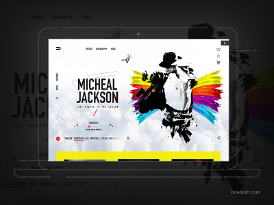 MJ Music App Screen