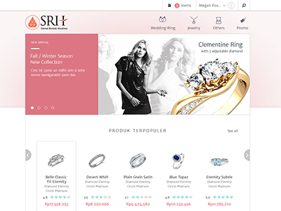 SRH Gold design ui website