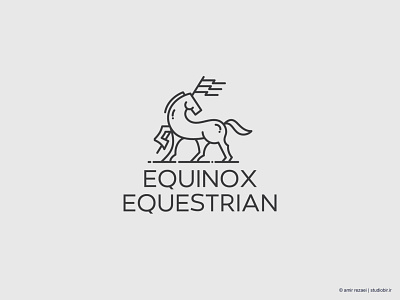 EQUINOX EQUESTRIAN logo design animal branding creative design e letter e logo equine horse icon logo logo design logos mark sign
