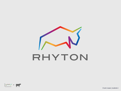 logo design for rhyton branding chart creative design exchange graphic icon logo logo design logos mark sign