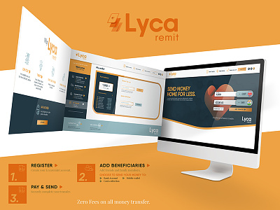 Lycaremit // Rebranding branding financial services logo design lyca group lycamobile lycaremit money transfer rebranding typography ui design ux design website design