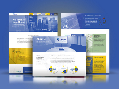 Lyca Group website - UI elements