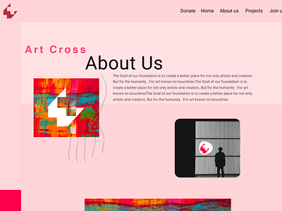 artcross About us page clean design flat interface minimal ui web website
