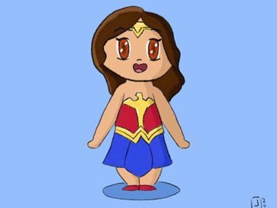 Wonder Woman photoshop chibi xppen